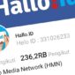 Tangkapan layar jumlah follower akun Hallo.id  (Hallo Media Network) di media sosial platform Helo. (Dok. Hallo Media/Budi Purnomo)