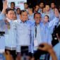 Prabowo Subianto bersama Gibran Rakabuming Raka saat memberi sambutan dalam agenda Suara Muda Indonesia untuk Prabowo Gibran di Jakarta Convention Center (JCC) Senayan, Jakarta. (Dok. TKN Prabowo Gibran)
