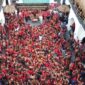 Capres nomer urut 2 Prabowo Subianto saat menghadiri acara Bahaupm Bide Bahana (Silaturahmi) di Kafe Kluwi, Pontianak, Kalimantan Barat, Sabtu (20/1/2024). (Dok. TKN Prabowo Gibran) 