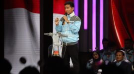 Calon wakil presiden (Cawapres) nomor urut 2 Gibran Rakabuming Raka Acara Debat Cawapres. (Dok. TKN Prabowo Gibran)
