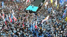 Capres nomor urut 2 Prabowo Subianto tiba di Kota Semarang, Jawa Tengah. (Dok. TKN Prabowo Gibran)