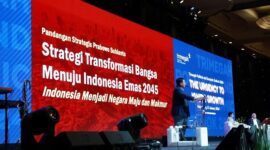 Capres nomor urut 2 Prabowo Subianto dalam acara Trimegah Politic and Economic Outlook 2024 di Jakarta. (Dok. Tim Media Prabowo)

