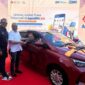 Toyota New Agya 1.2 CVT dan puluhan gram logam mulia untuk 21 pemenang AgenBRILink di Indonesia. (Dok. BRI)