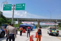 Membantu mengurangi kepadatan lalu lintas selama masa Mudik Lebaran 2024. Tol Bocimi Ruas Cigombong - Cibadak Km 64+600 mulai difungsikan. (Dok. PUPR)
