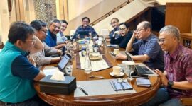 Menkeu Sri Mulyani Indrawati dan Wakil Menkeu Suahasil Nazara serta jajaran eselon I Kementerian Keuangan. (Instagram.com/@smindrawati)
