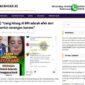 Tangkapan layar video hoax perihal video “Tarik Uang Anda Sekarang, Himbauan Untuk Seluruh Pengguna Bank BRI” yang diungganh oleh akun Instagram dan tiktok @rama_news dengan sumber konten tiktok @widia_pengamatpolitik. 