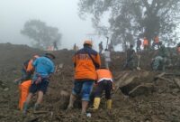 Insiden Tanah Longsor Tana Toraja, Sulawesi Selatan. (Dok. BPBD Kabupaten Tana Toraja)