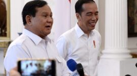 Calon Presiden Terpilih Prabowo Subianto bersama Presiden Jokowi. (Dok. Presidenri.go.id)


