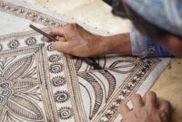 Seorang model mengenakan busana batik Kalimantan Timur dengan motif Enggang yang diinterpretasikan secara modern, menunjukkan perpaduan apik antara warisan budaya dan tren fesyen masa kini. Corak yang berani dan warna yang segar semakin menegaskan posisi batik Kaltim sebagai gaya hidup urban yang dinamis.
